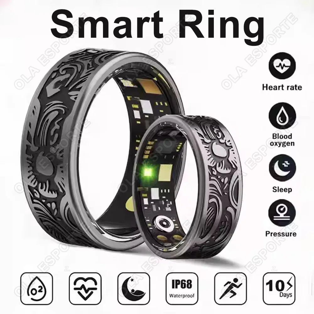 

Умное кольцо для мониторинга сердечного ритма, артериального давления, уровня кислорода в крови, сна, подсчета шагов, отслеживания активности, с функцией обмена данными с семьей и друзьями.