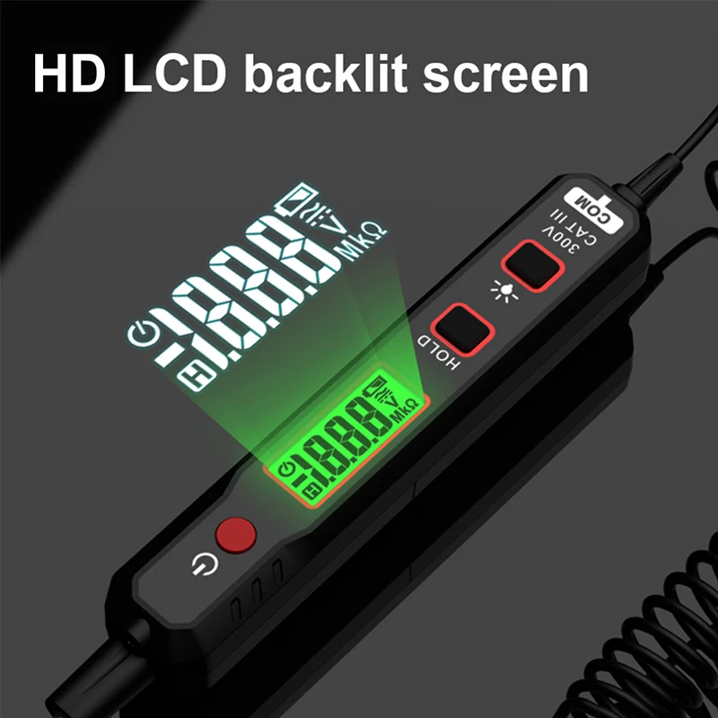 HT86A Car Voltage Detector Smart Non-Contact Sensitivity Adjustable DC Voltage Tester Car Fault Maintenance Circuit Test Pen