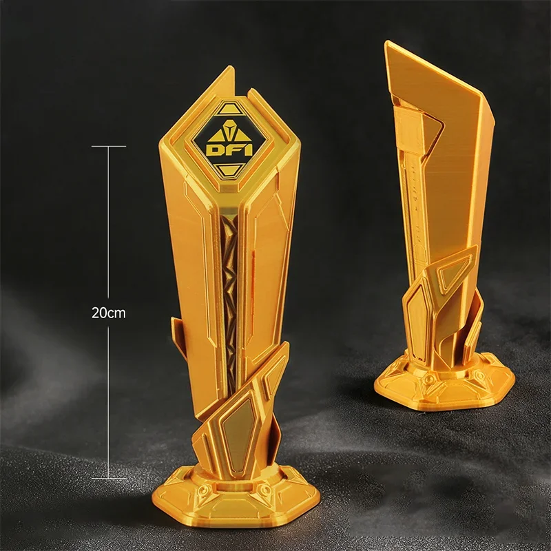 

20-сантиметровый игровой трофей Delta Force: 3D-кубок с пламенем S7, ярко-красный, модель для косплея, коллекционный сувенир