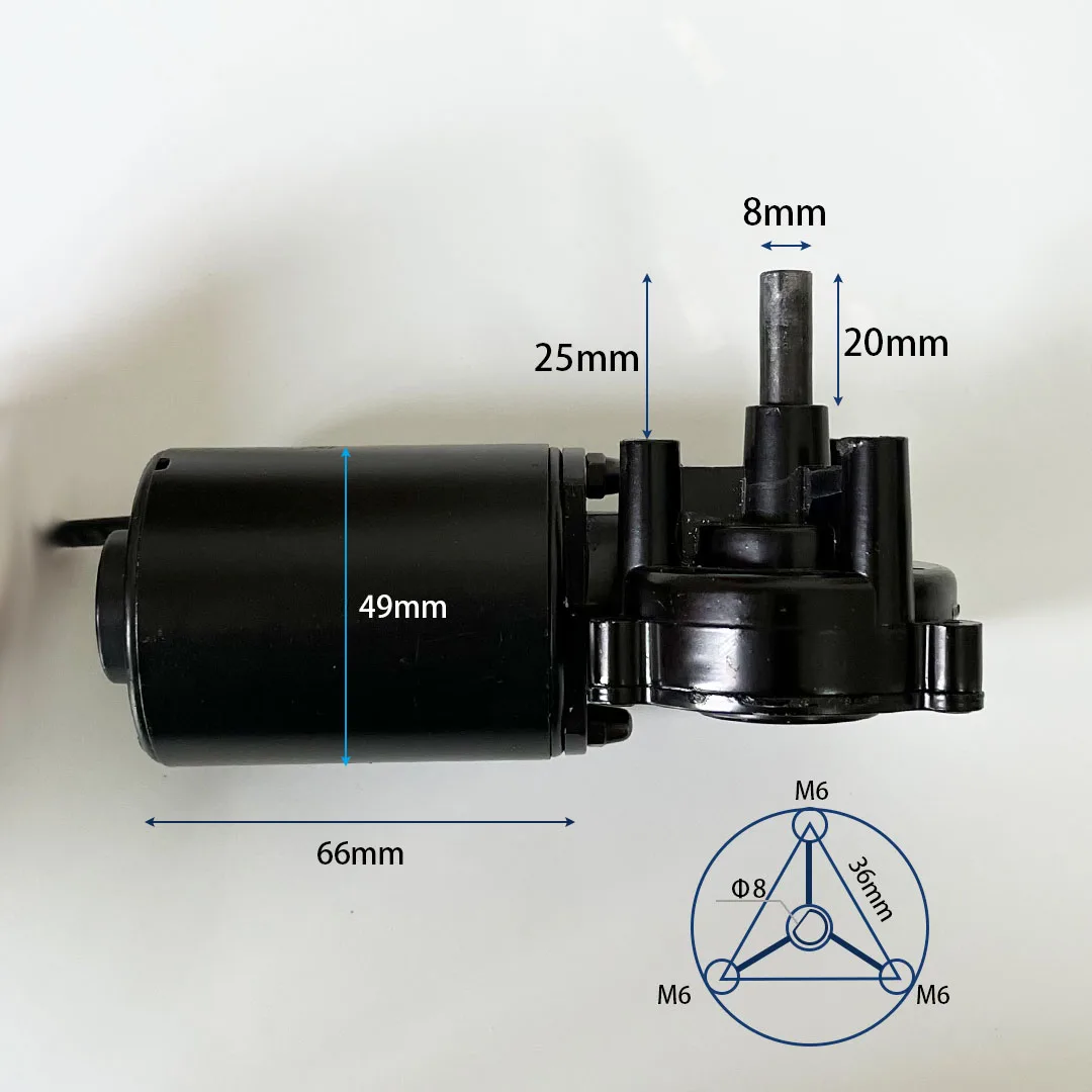 Imagem -05 - Potência dc Gearbox Motor 280rpm 40w Tamanho Pequeno 49 mm de Diâmetro 24v Alta