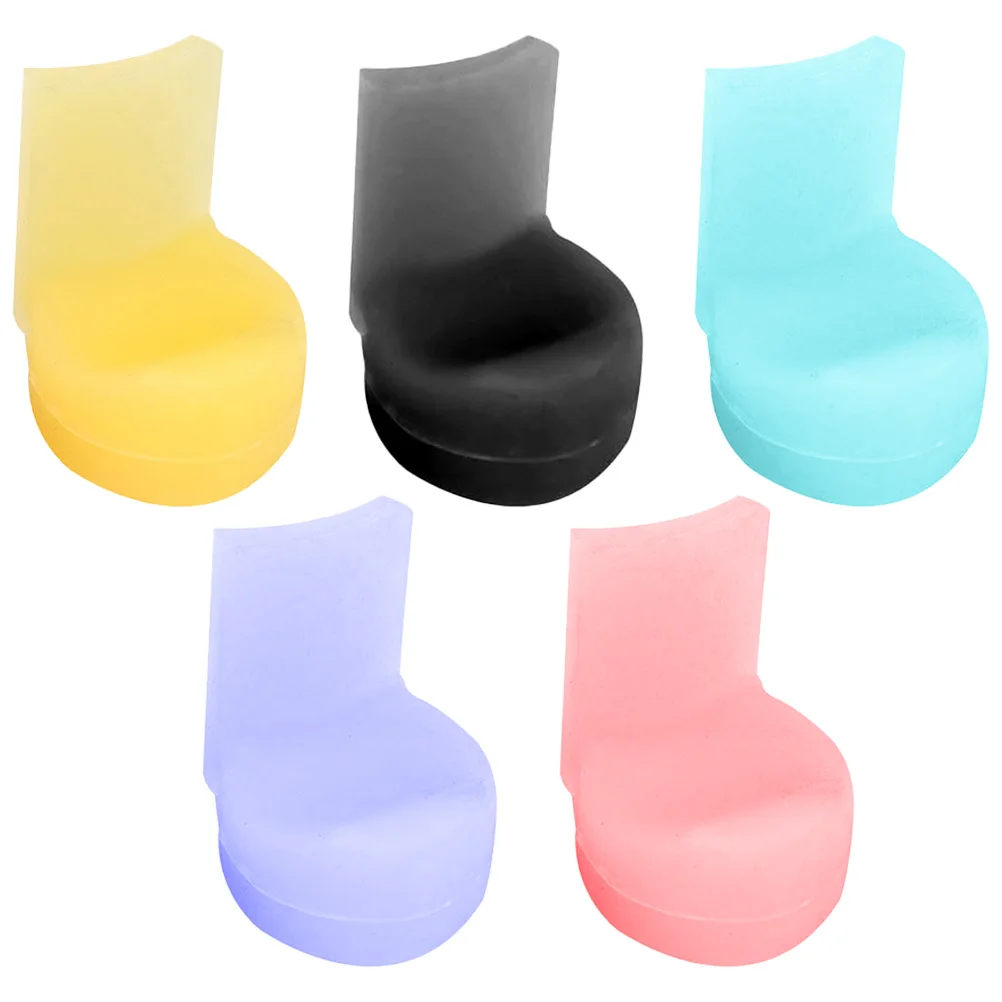 

5 Colorful Silicone Clarinet Thumb Rests Soft Cushions for Single Lightweight Practical Accessories