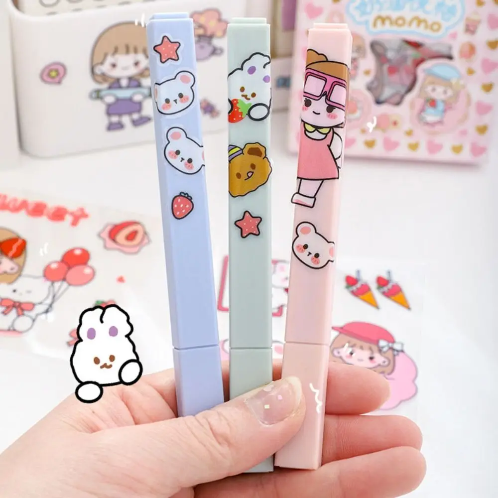 

100 листов милые мультяшные наклейки, водонепроницаемые канцелярские принадлежности, высеченные наклейки, милые узоры, прозрачная наклейка для ручной книги