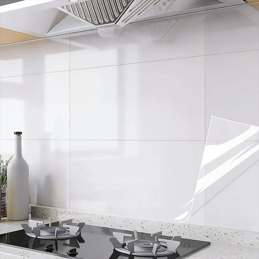 Oil Pollution Prevention Wallpaper Sticker Wall Sticker Electrostatic adsorption Transparent Kitchen High Temperature Resistanc