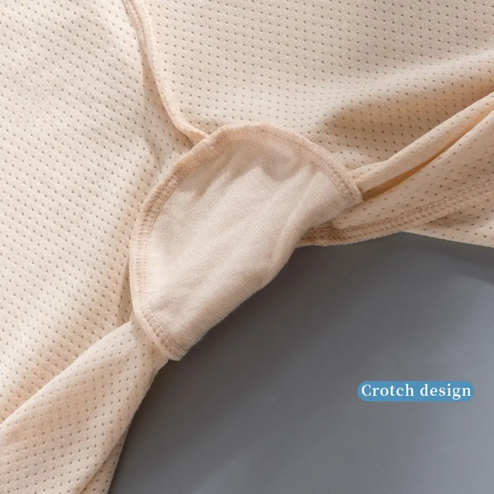 Seamless High Elasticity Ice Silk High Waist Women Underwear Underpants Summer Safety Pants Safety Shorts