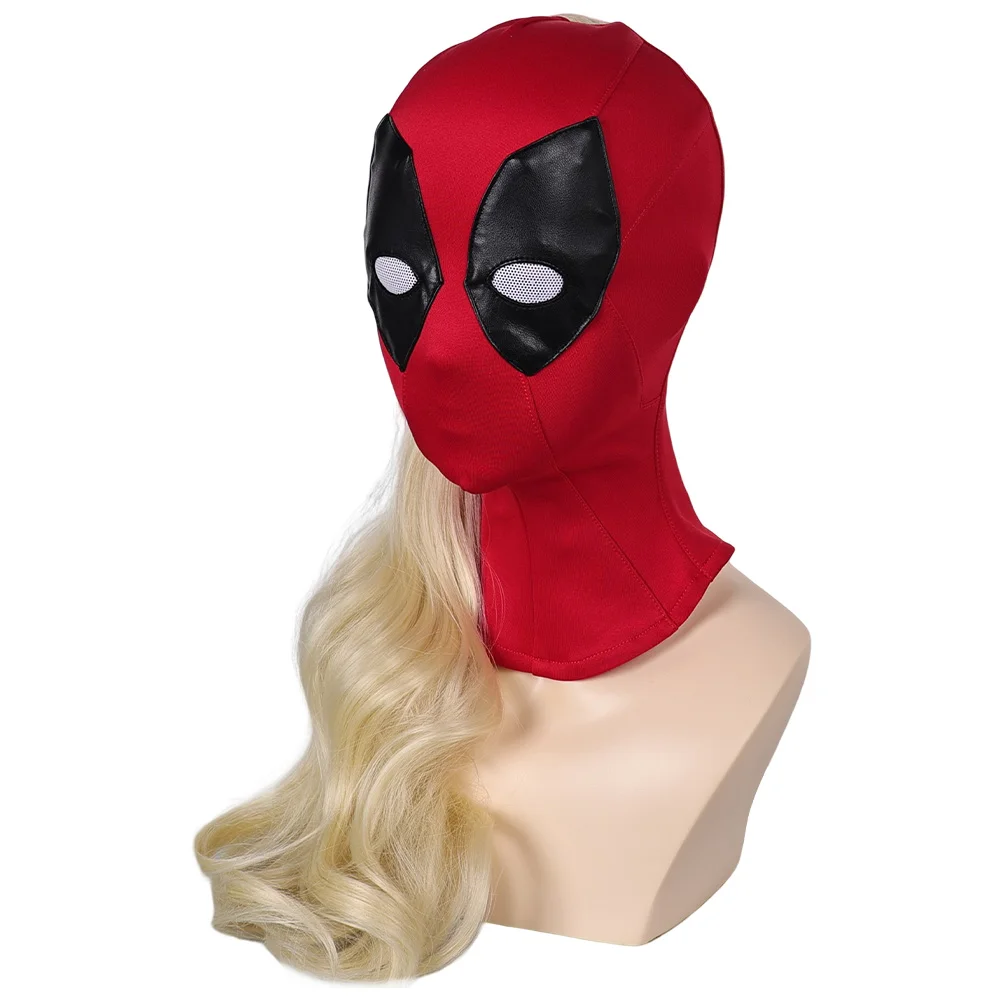 Ladypool Cosplay Pruik Dode Fantasia Vermomming Zwembad Lange Pruiken Masker voor Vrouwen Kinderen Superheld Halloween Carnaval Kostuum Accessoires