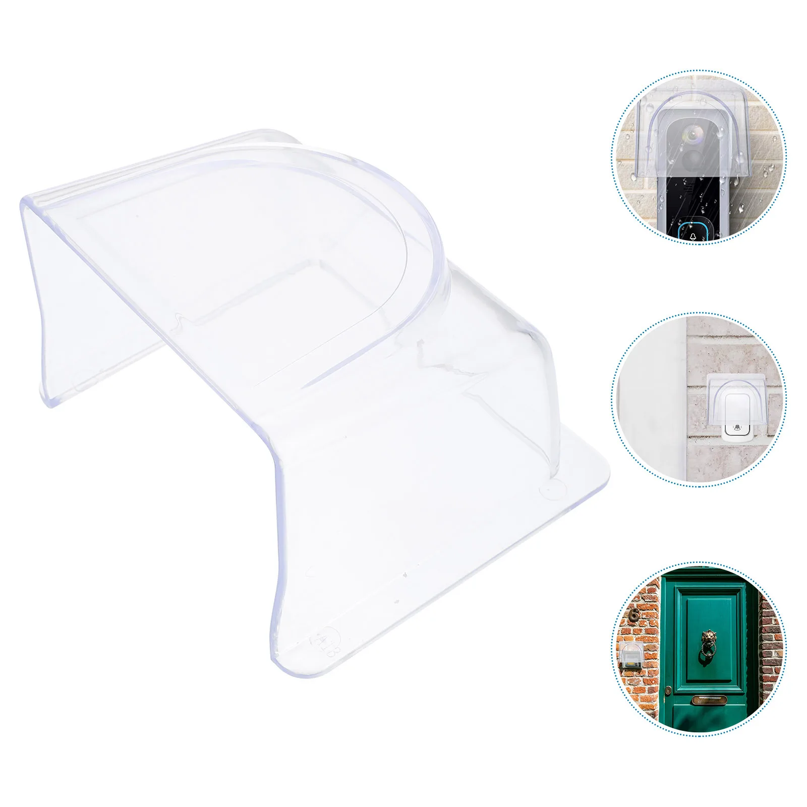 Waterproof Doorbell Cover Rainproof Plastic Protector for Fingerprint Access Control Attendance Machine Outdoor Use