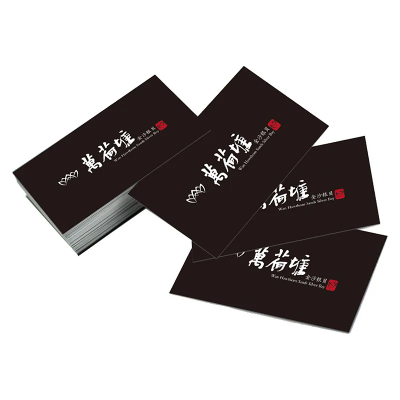 Customized. Direct High-end Business Card Custom Printing Small Cards and Silver Foil High-end Specialty Paper