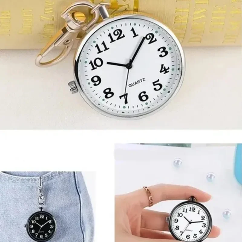 Obrázek 7: Mini retro klíčenka kapsa hodinky pro studenti nurses vintage design přenosné 1 PC