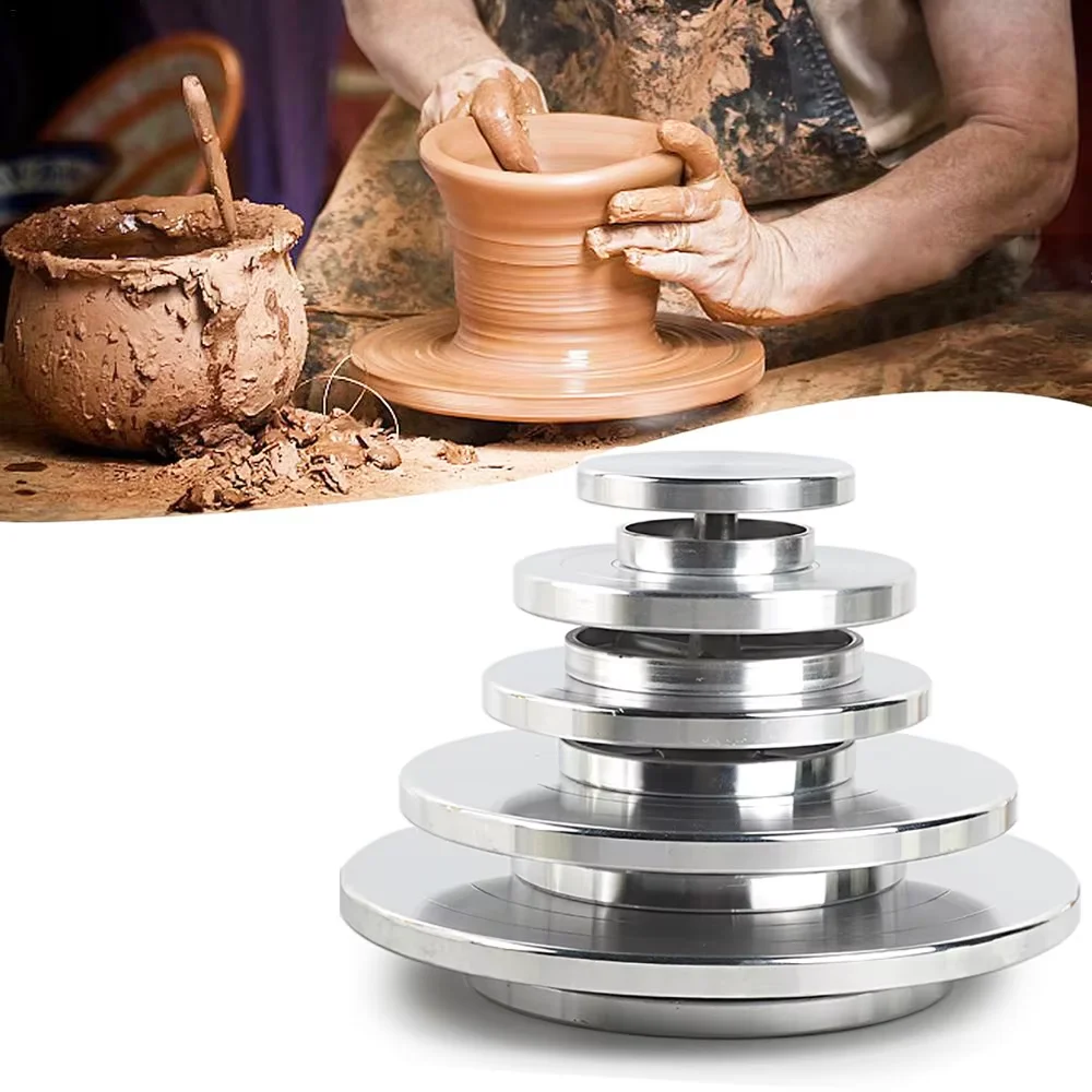 11-25cm Stainless Steel Turntable Clay Crafts Pottery Mold Accessories DIY Clay Turntable Ceramic Clay Bearings Turntable