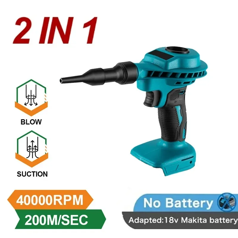 Máquina de pó de ar sem Fio para Makita Eficiente Recarregável Aspirador Insuflador Limpeza do Computador Ferramenta Elétrica Bateria de 18v em 1