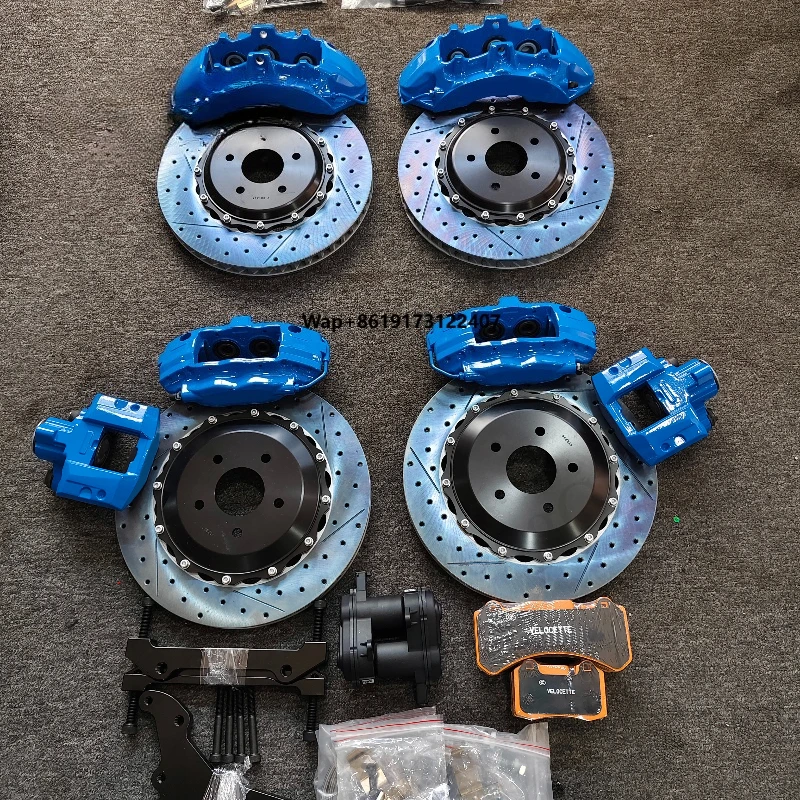 

Тормозной комплект, обновленная тормозная система V6 F40, синие дисковые колодки суппорта для mzda 6 3 a4 b8 X5 G30 LC300 2023