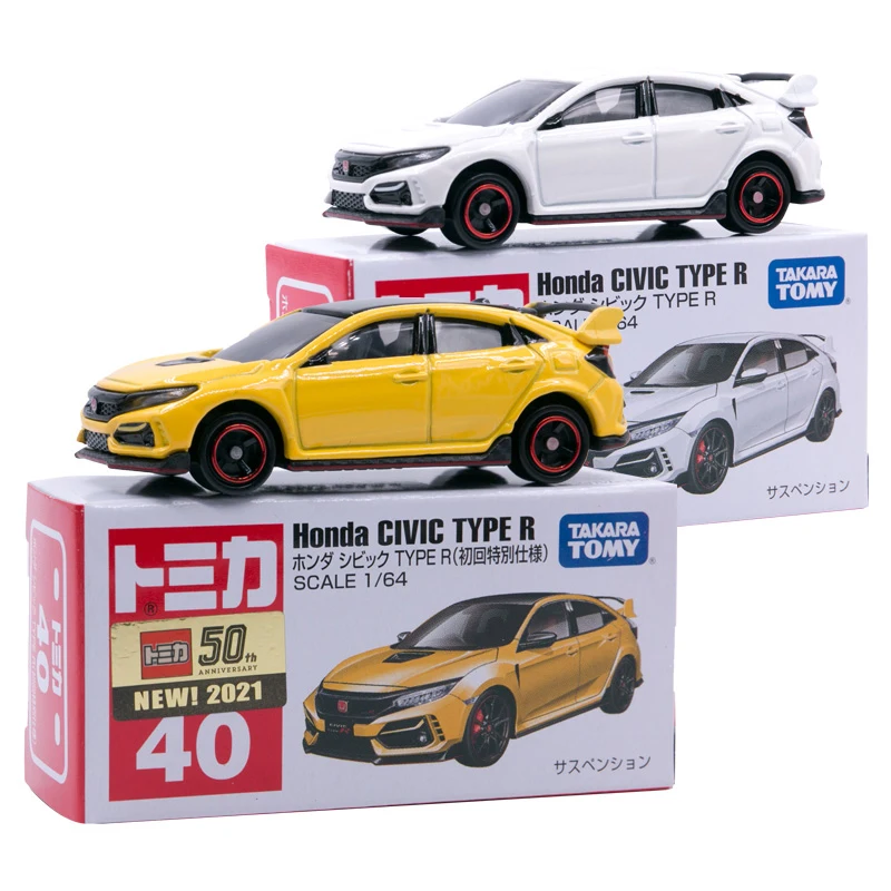 TOMY Honda Civic TYPE-R Alloy Car Diecasts & Toy Vehicles Car Model Miniature Scale Model Car For Children