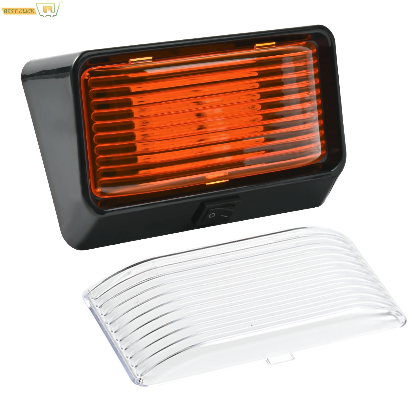 For Caravan Trailers Campers 12V 320LM IP65 Waterproof RV Exterior LED Porch Utility Awning Light Outdoor Lighting