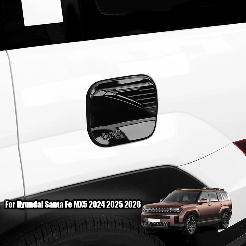 

Для Hyundai Santa Fe MX5 2024 2025 2026 Ярко-черная внешняя крышка топливного бака автомобиля, декоративная рамка, внешняя модификация, часть