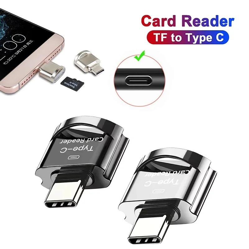 OTG Micro SD TF Card Reader For Macbook Xiaomi Adaptador USB C Micro USB 3.0 To Type C Adapter For PC Phone Laptop Accessories