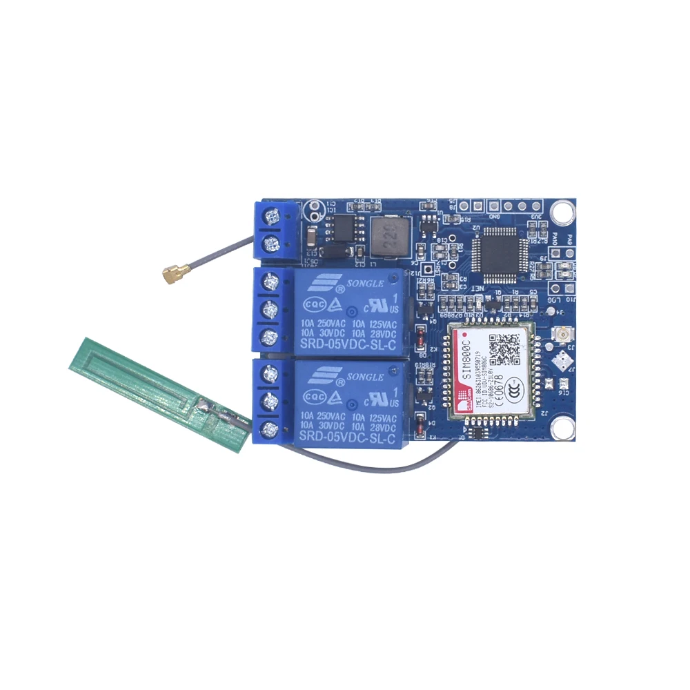 2 Channel GSM SMS Remote Control Relay Module SIM800C STM32F103C8T6 | 9V-36V DC | 2 Relay Wireless Switch - Image 2