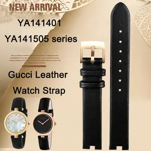 High Quality Notched Watch Strap for Gucci YA141401 YA141505 YA1414 YA1415 GC Women s Watch Leather Watchband 12x5mm 14x5mm AliExpress 1511