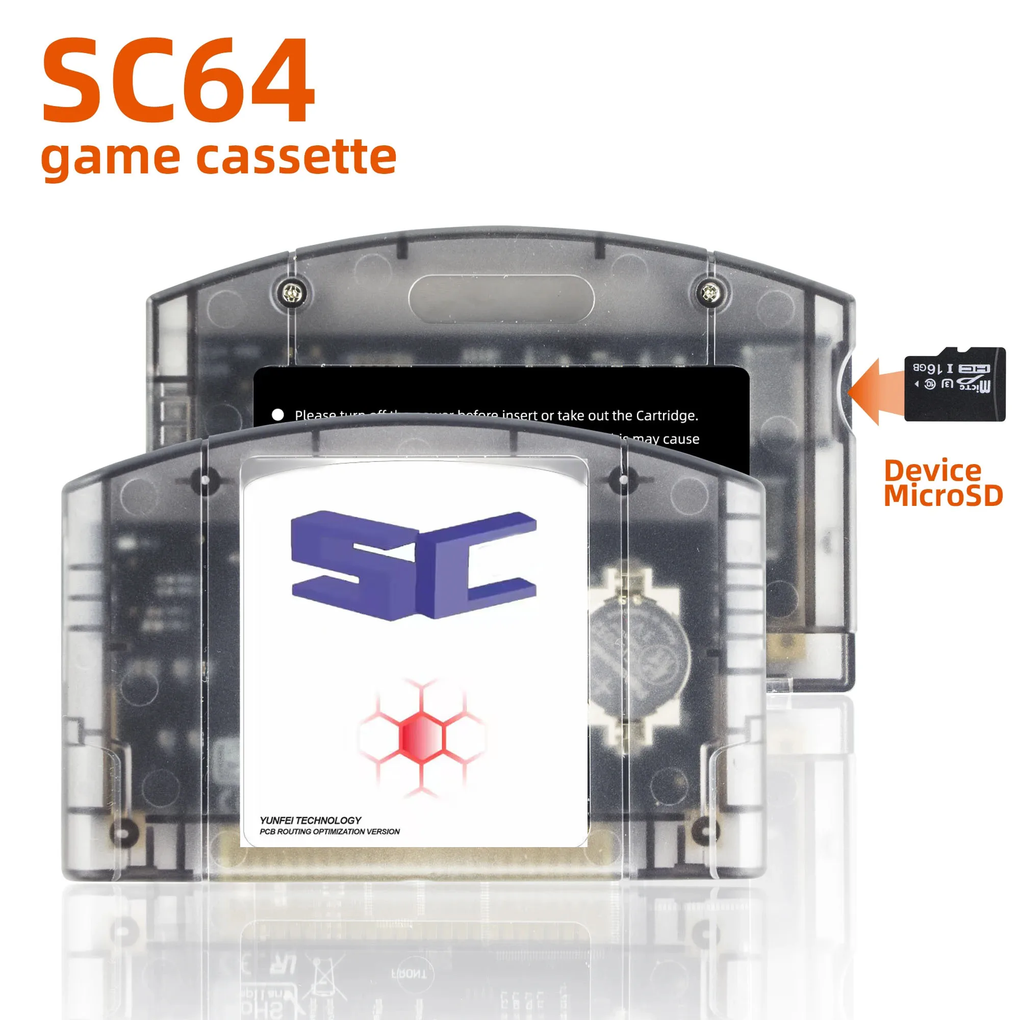 SC64 Open Source N64 3000 in 1 Game Cartridge For Nintendo 64 Game Card free 16GB Card Compatibility Support 64DD Games