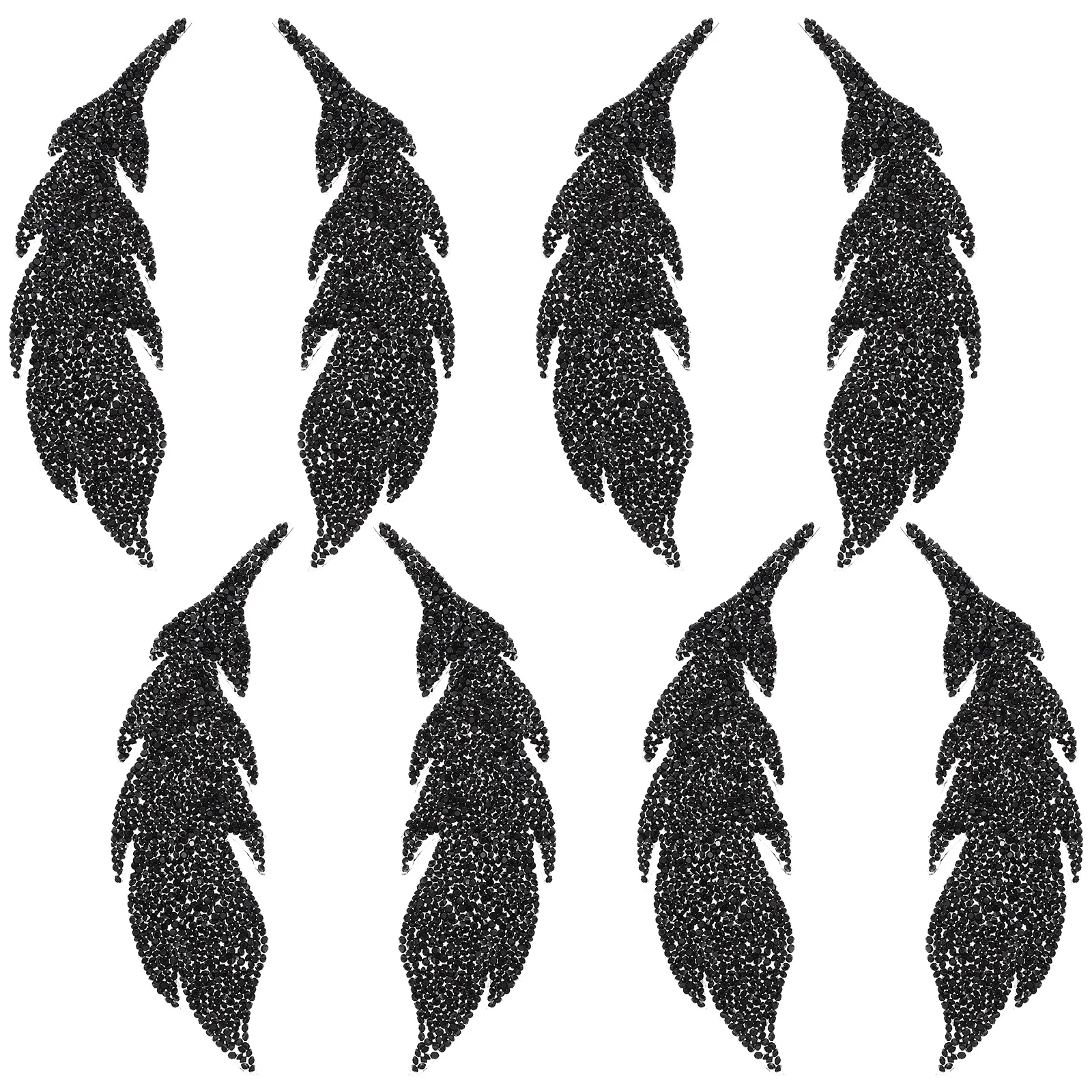 

4Pairs Iron Patches Compact Wear-Resistant Clothes Patches Reliable Durable for DIY Decoration Hats Bags Shoes Coat Repair