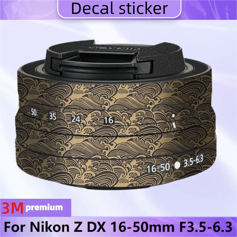 For Nikon Z DX 16-50mm F3.5-6.3 Decal Skin Vinyl Wrap Film Camera Lens Body Protective Sticker Protector Coat F3.5-6.3\1650