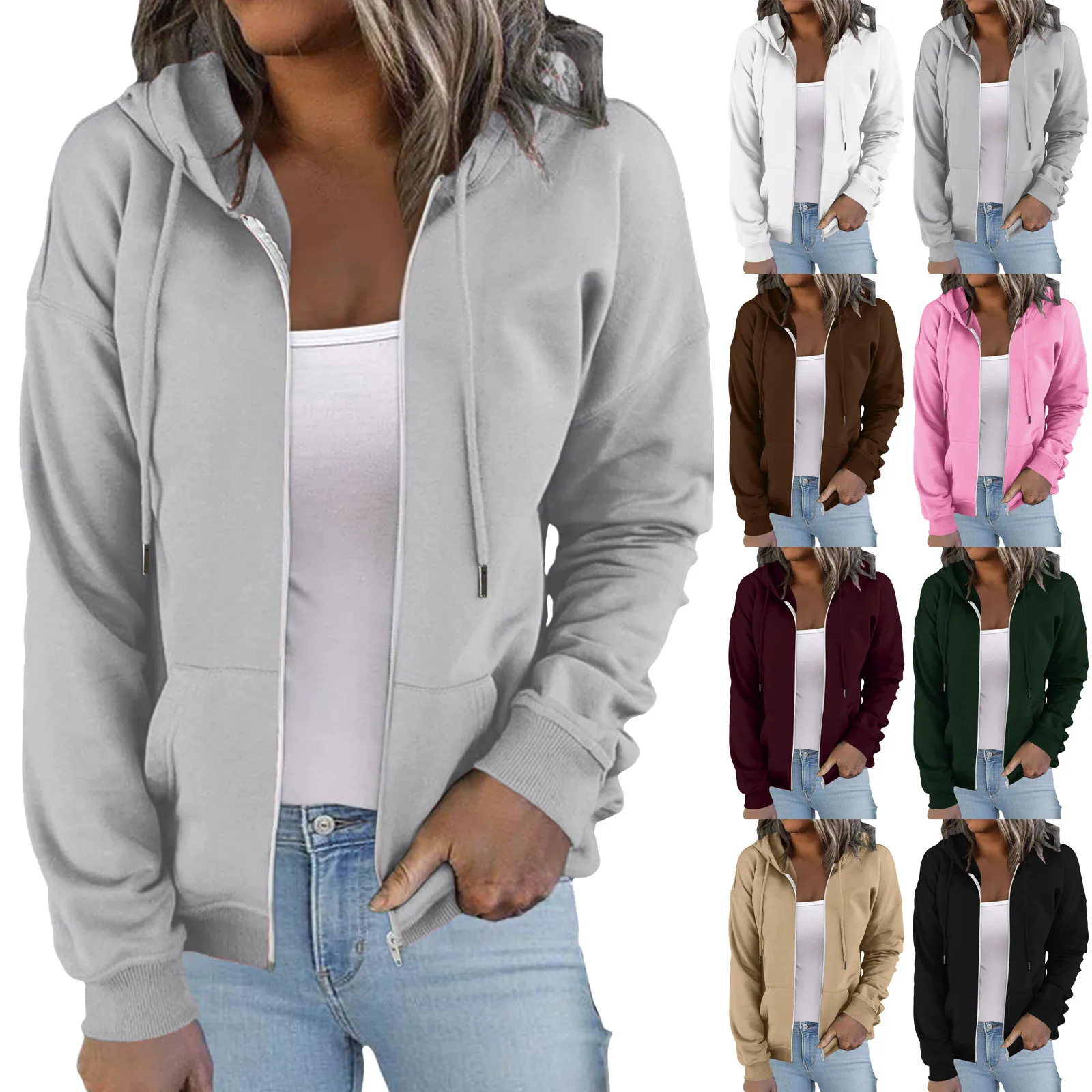 

Zip Hoodie Womens Daily Long Casual Down For Womens Pocket Hooded Sweatshirts Pullover Sleeve Zipper Hooded Sweatshirt Men