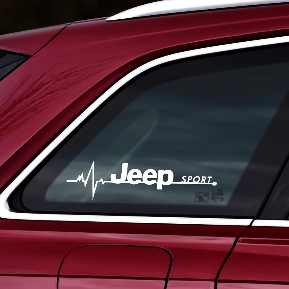 2 قطعة ملصقات السيارات الرياضة السيارات الجانب نافذة شارات الفينيل اكسسوارات ل جيب رينيجيد البوصلة شيروكي رانجلر جراند شيروكي