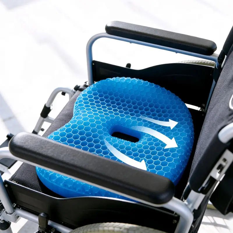 New Electric Wheelchair Cooling Seat Pad Cushion Cooling Pad Summer Anti Pressure Ulcer Elderly Honeycomb Breathable Massage Mat