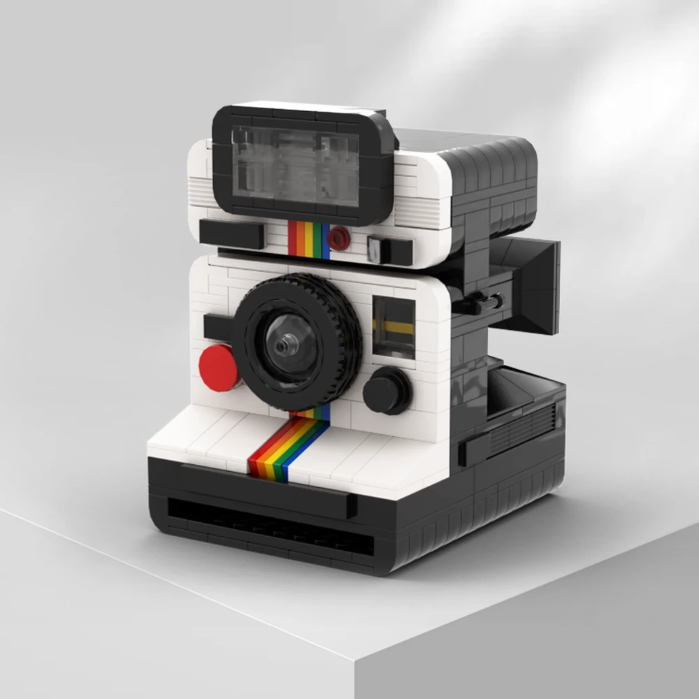 Gobricks MOC Polaroided Land Camera 1000 Bricks Model Polaroids OneStep SX-70 Building Block Creativity DIY Toys Birthday Gifts