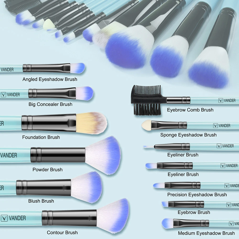 Pinceau de maquillage doux et moelleux, fard à barrage, surligneur, fond de teint, outils cosmétiques multifonctions, nouveau, 13/24 pièces