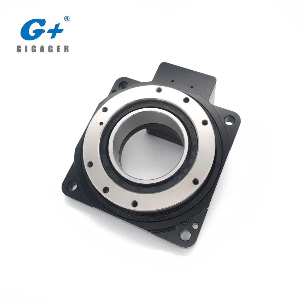 high precision 130mm hollow rotating table platform with reducer ratio 5 for 57mm stepper motor