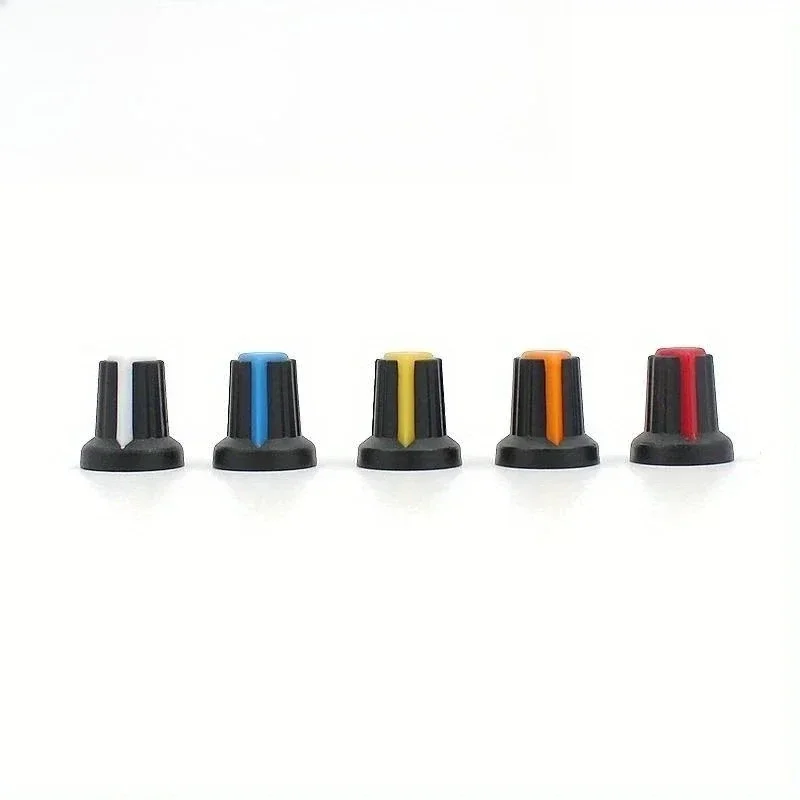 30 ชิ้น/ล็อต WH148 Potentiometer ลูกบิด 15 × 17 มม.6 มม.5 สีสีเหลือง/สีส้ม/สีฟ้า/สีขาว/สีแดงพลาสติกหมวกโรตารี