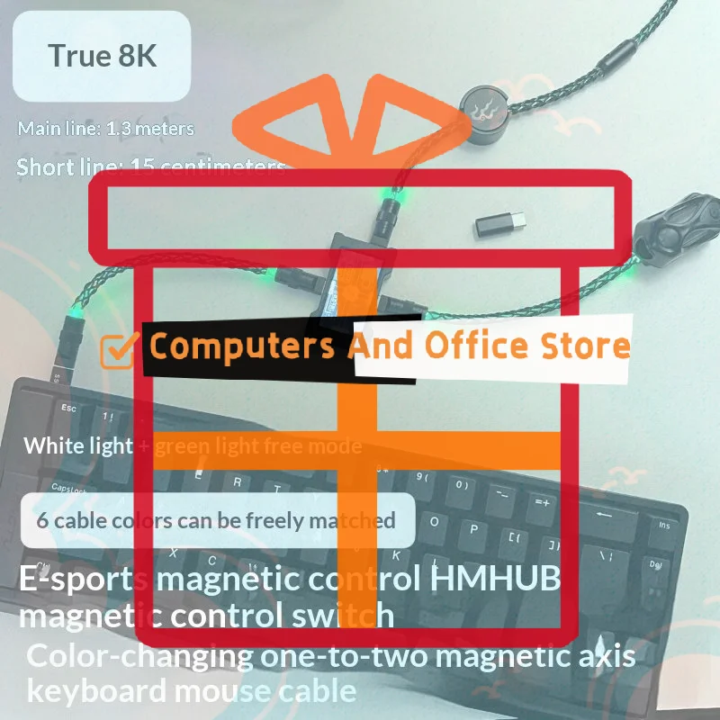 Esports Gaming Hub - HMlab Hub 8K 기계식 키보드 케이블,