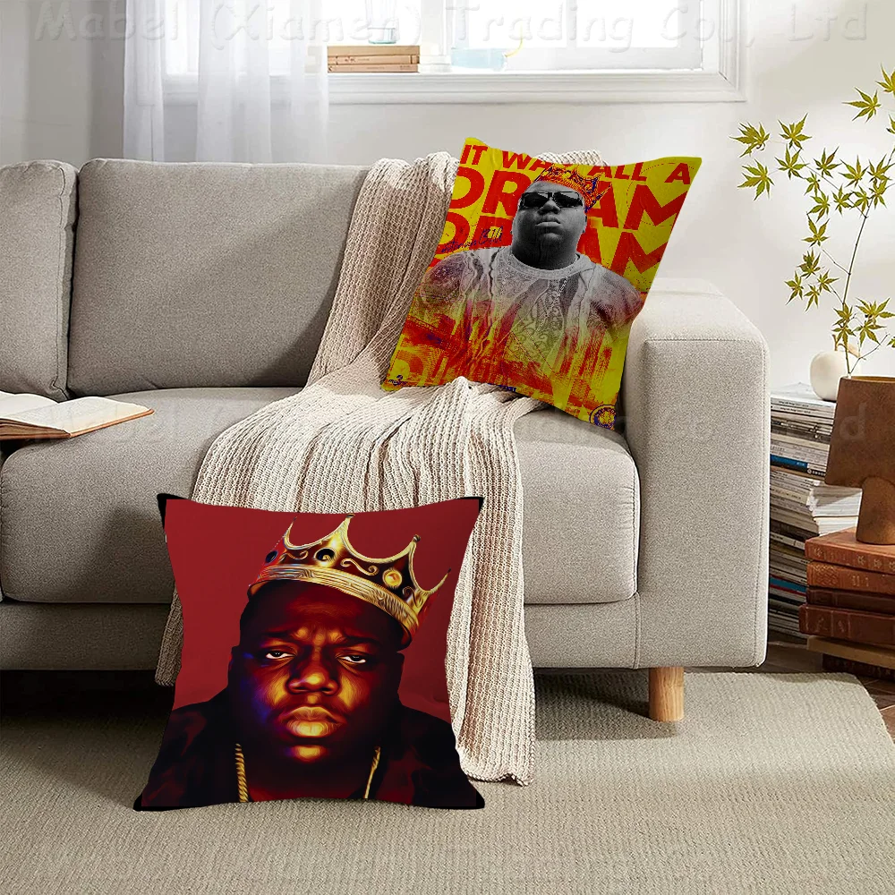 T-The N-Notorious B-B.I.G. Cushion Cover Decorative Pillow Sofa Home Decor Case Pillow Cases