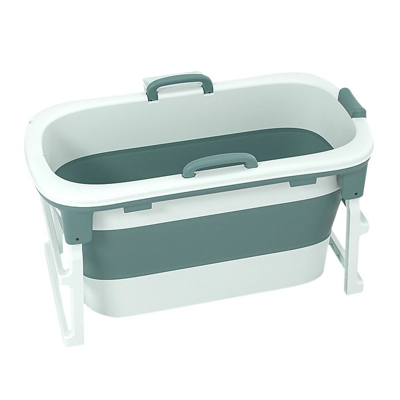 

Folding bath tub Adult bath bucket Height and lengthen the whole body Baby swimming bath Plastic
