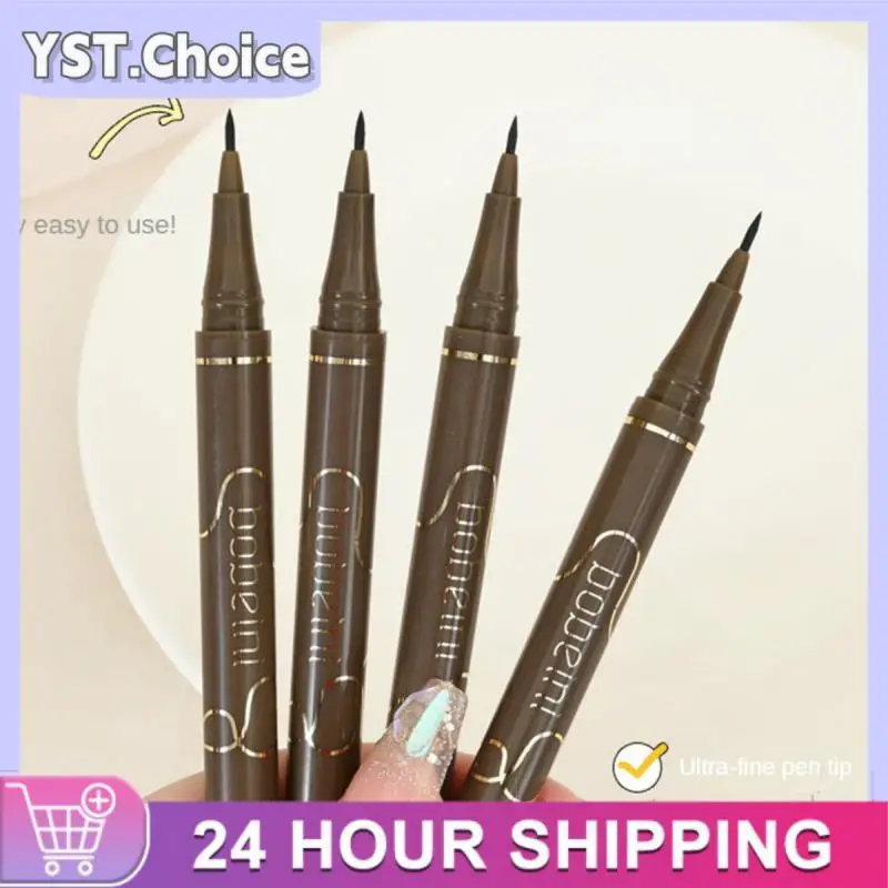 Bobeini 3Colors Slim Eyeliner Waterproof Sweat-proof Long-lasting Novice Brown Eyeliner Pen