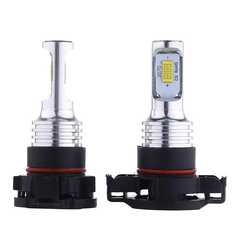 2Pcs Car Fog Lamp PSX24W PS24W H11 H8 9005 H16 5202 5201 Auto Bulb Fog Light 3570 Chip CSP 20000LM Yellow 3000K White 6000K