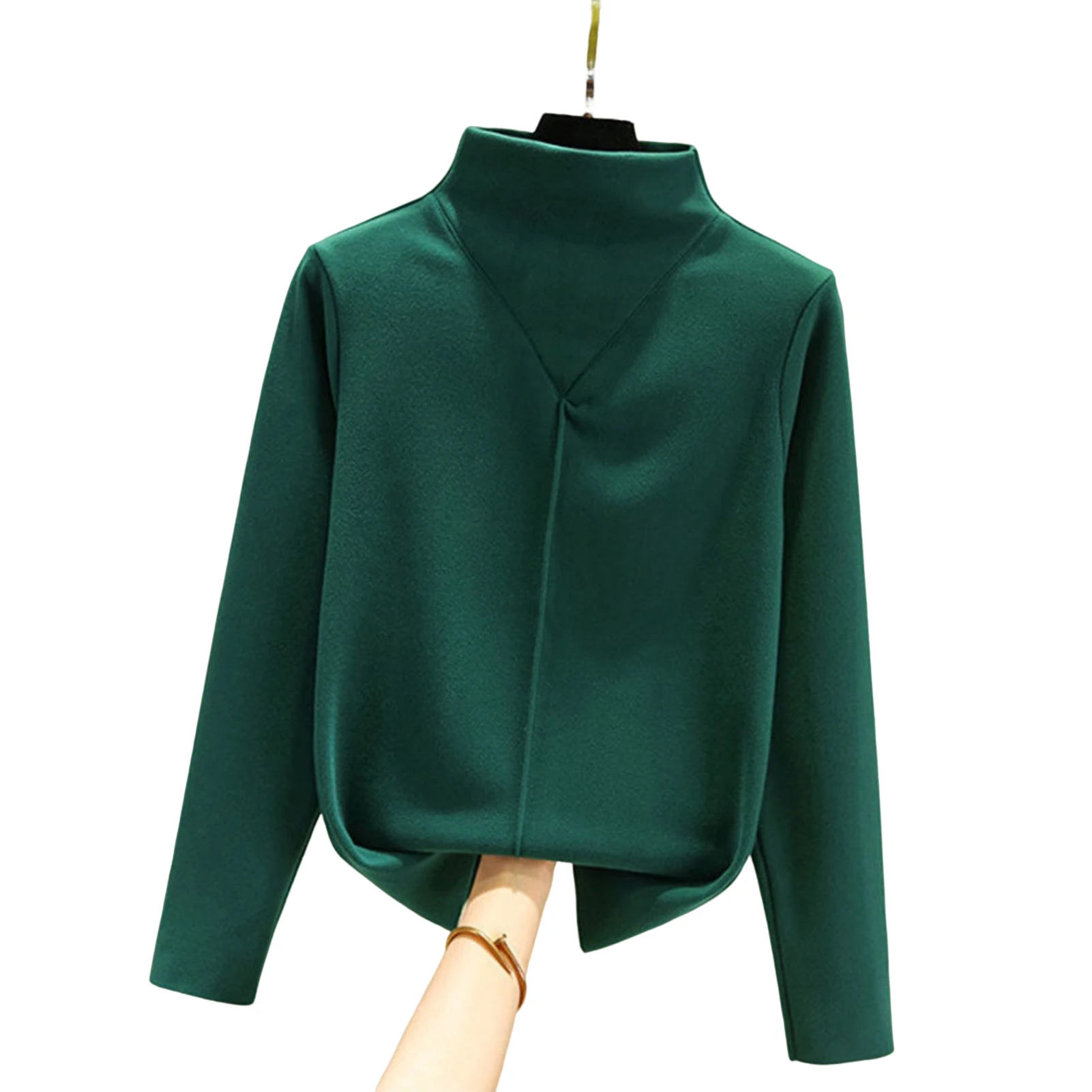 Woman Warm Velvet Pullover Self-Heating Warm Velvet Shirt for Girl Woman Mother Lover