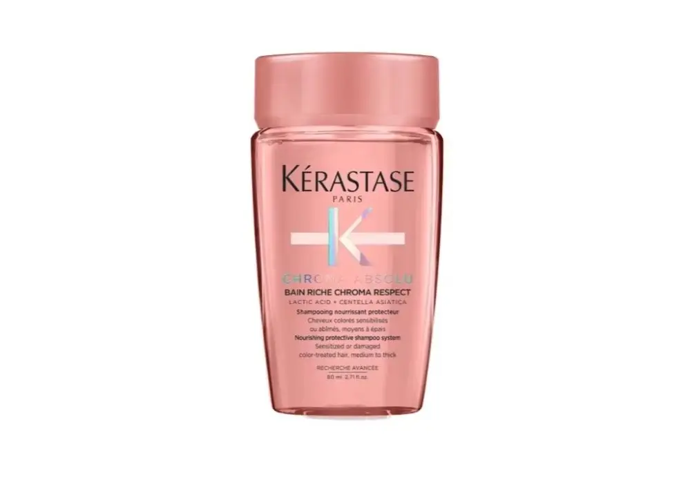 Kerastase Chroma Absolu Bain Riche Chroma Respect Shampoo 80ml/2.71oz, Original Shampoo for Hair, Hair Care Treatment