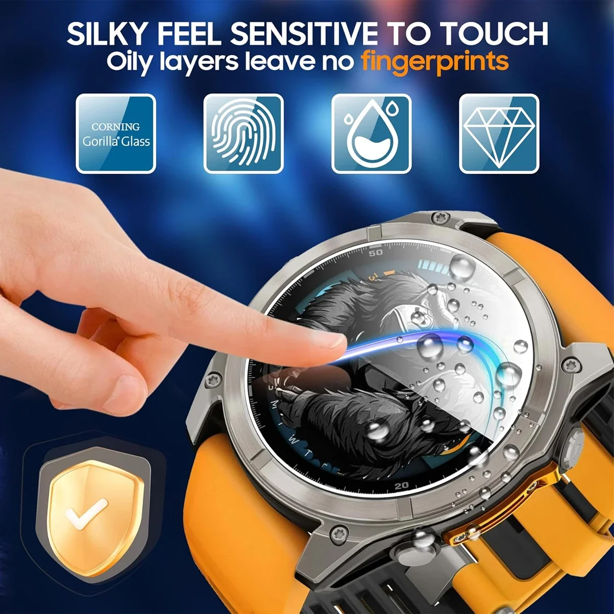 Закаленное стекло для часов Garmin Foreruuner165/955/255, защитная пленка для экрана, позиционирующая пленка против царапин для аксессуаров Garmin