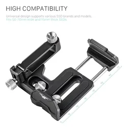 TILTA TA-USDH2-B Universal SSD Drive Holder V2 Black for Tilta Cage / Samsung T5/T7 / SanDisk E61/E81 ect