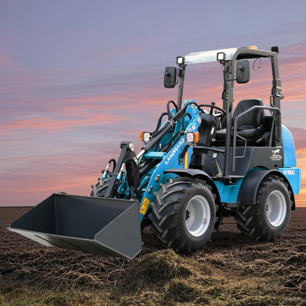 

Customize Europe Four-wheel drive diesel loader machine china front end loader Mini farm agricultural four-wheel forklift device