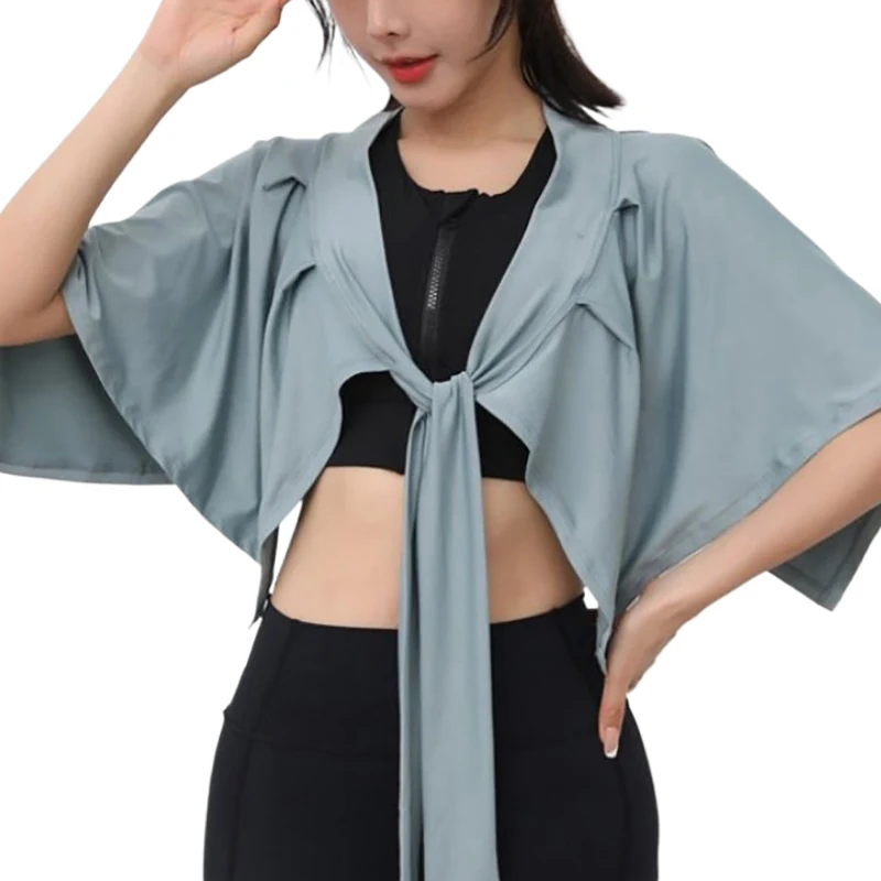 Yoga Sports Long Strap Cover Up Shawl Scarf Workout Tennis Short Skirt For Women Dance Outer Wrap Skirt Prevent Exposure