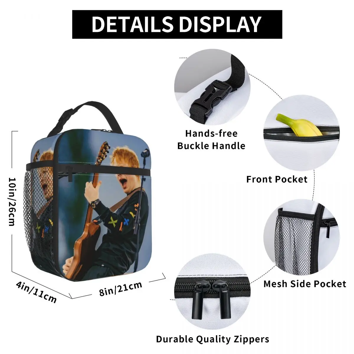 صناديق الغداء Ed Sheeraned Loop Tour 2026 المنتج صندوق طعام الغداء موضة صندوق الغداء الحراري المبرد للمدرسة #6