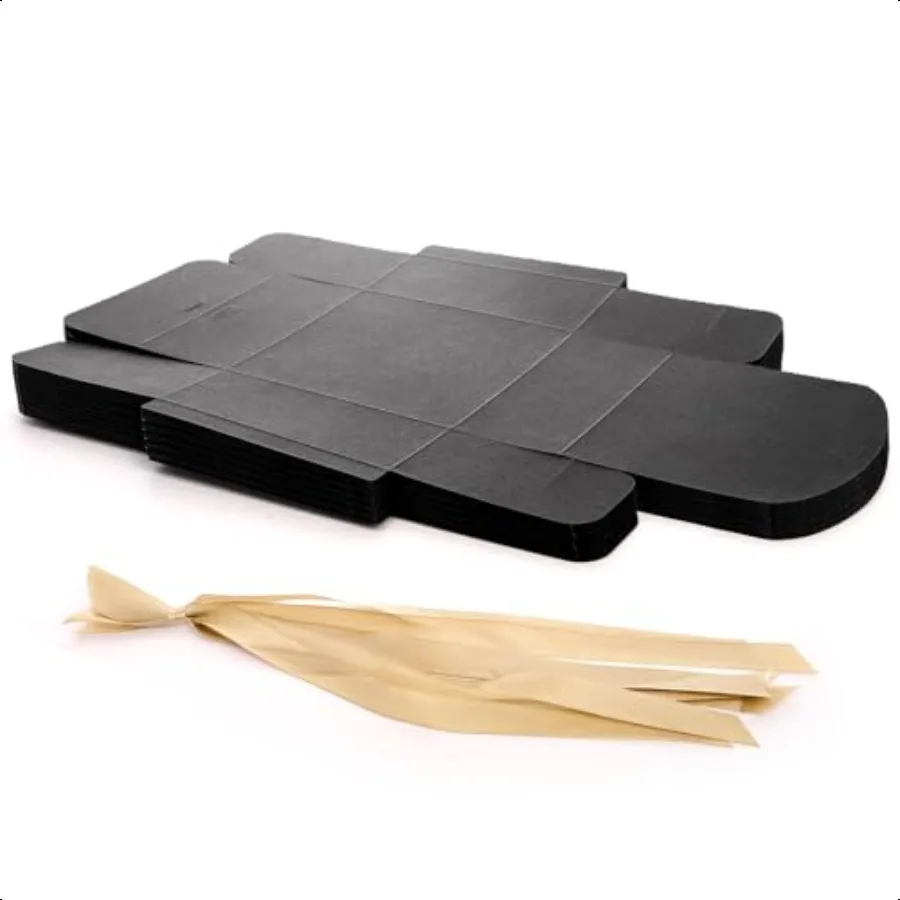 36 pacote pequenas caixas de presente pretas com tampas caixas de presente quadradas de papelão 4.5x4.5x2 dos namorados com fitas de envoltório de champanhe próposa