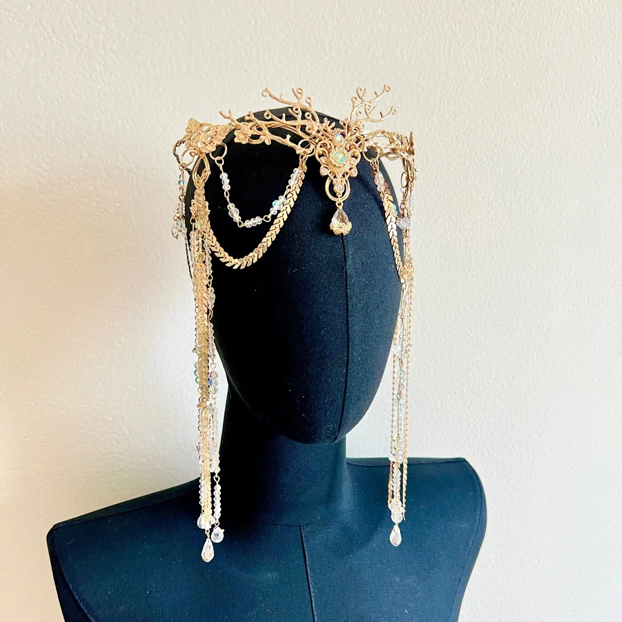 새로운 Tuinga Dunhuang 이국적인 스타일 머리 장식 고대 의상 Hanfu 서부 지역 댄스 소녀 장식 민족 헤어 액세서리