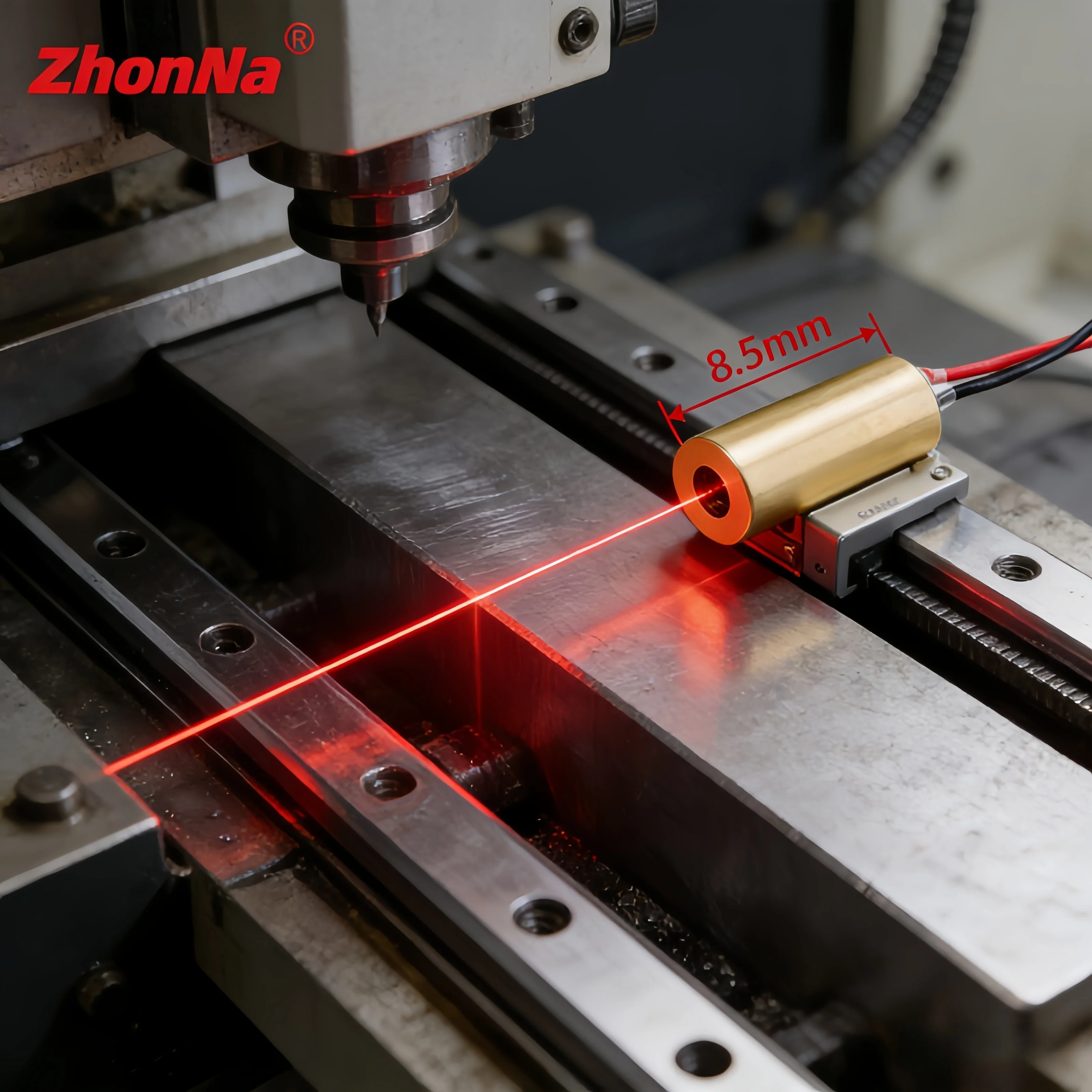 635nm Single Point Red Laser Diode Module Optics Glass Lens 3-5V Input for Alignment Locator DIY Project