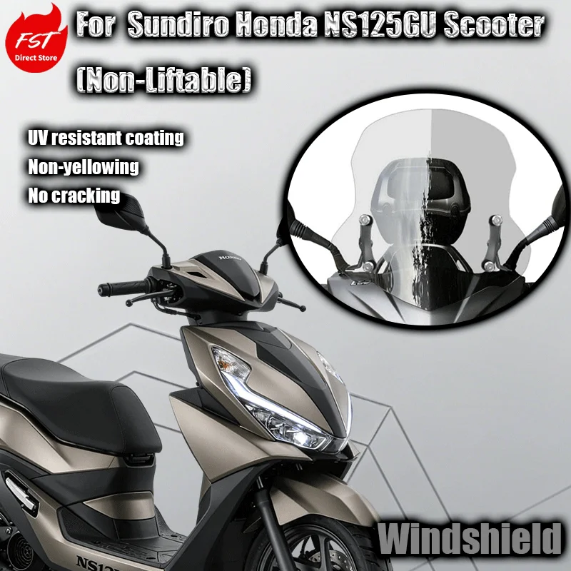 

For Honda NS125GU scooter front windshield modification accessory (non-adjustable) - chest protector and rain shield