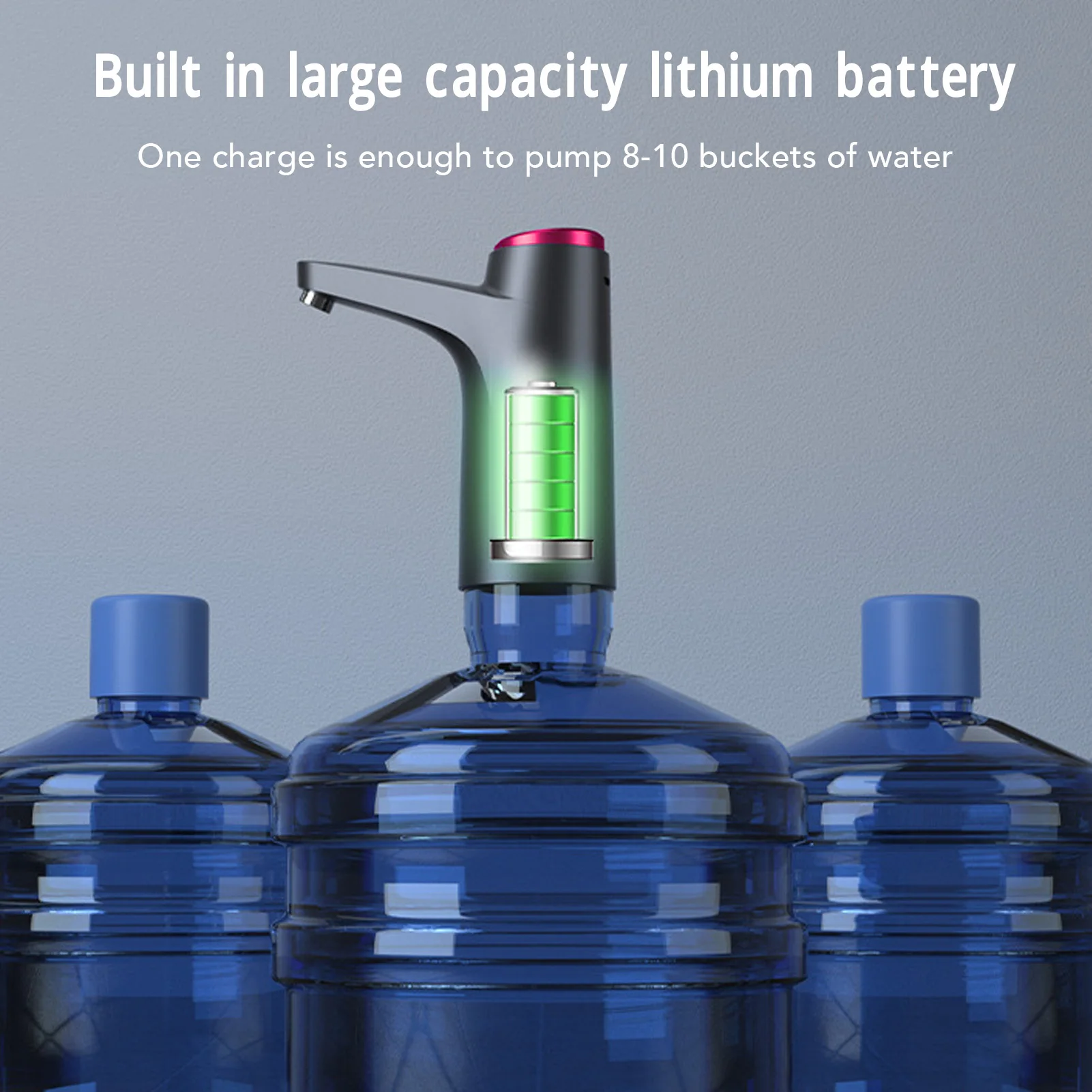 

Электрический насос для бутылки с водой, умный беспроводной диспенсер для воды, автоматический насос для питьевой воды в бочке