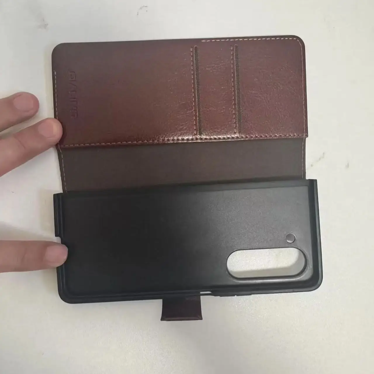 

Qialino Premium Genuine Leather Phone Case For Samsung Galaxy Z Fold5 Fold6 Fold4 Fold 6 5 4 5G Card Slot Wallet Cover Cases