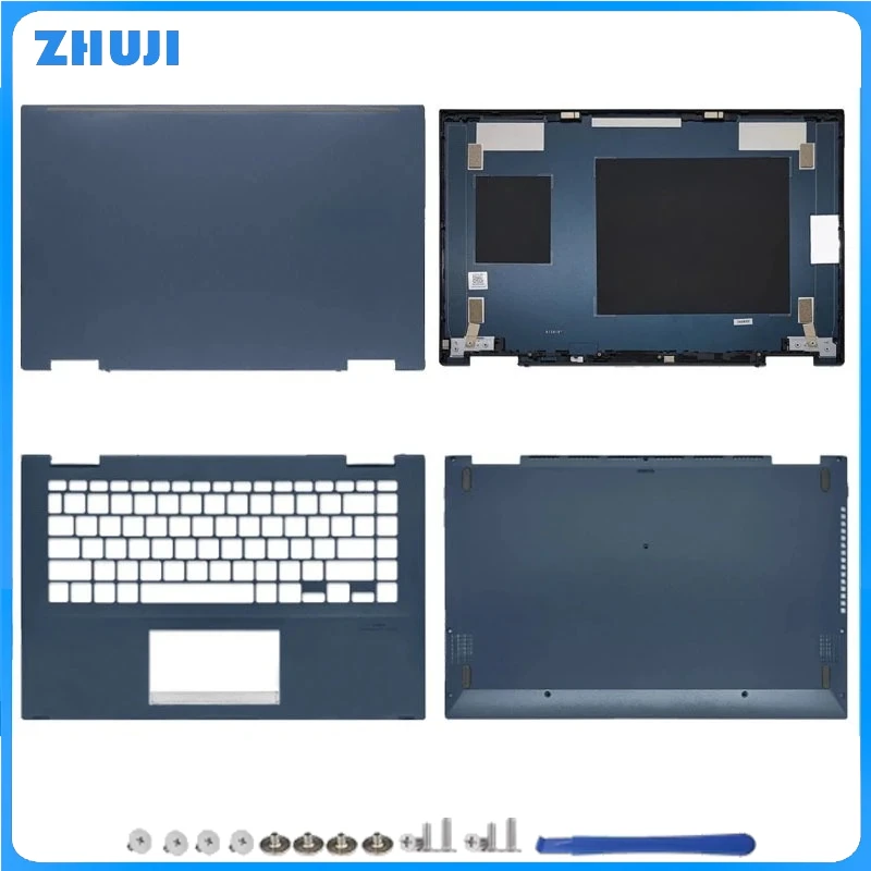 

For VivoBook Flip 14 TP420UA TP420IA TM420IA TM420UA TM420U New LCD Back Cover Palmrest Bottom Case Hinges Upper Top Cover